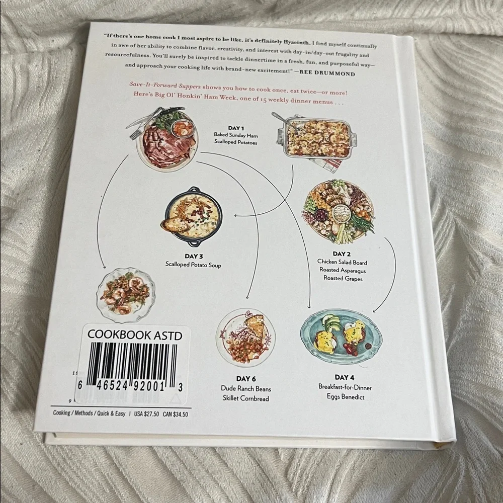 Save-It-Forward Suppers Cookbook by Cyndi Kane - White Cover